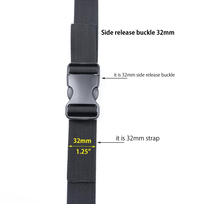 Ahijklmn Plastic Side Release Buckle Clips 32mm Heavy Duty Plastic