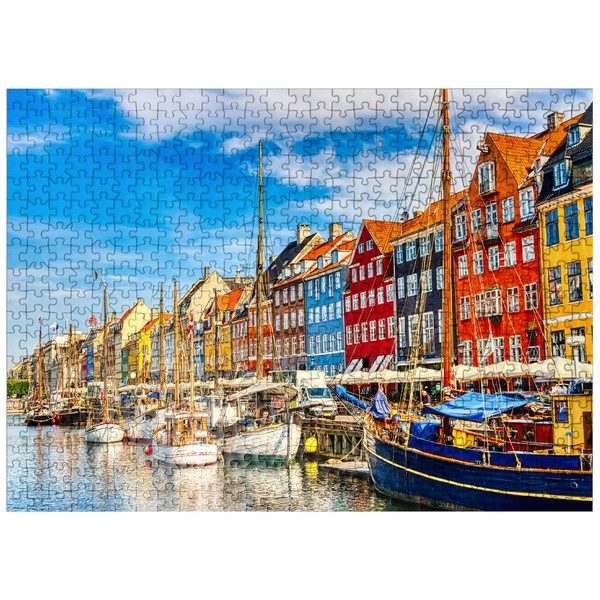 MyPuzzle Nyhavn Harbor in The Center of Copenhagen, Denmark -