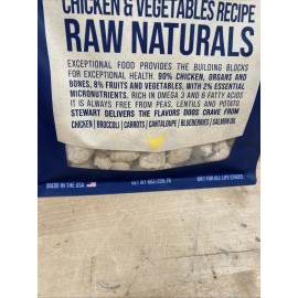 Stewart Freeze Dried Chicken & Vegetables Food Or Topper For Dogs 8oz Exp 09/26