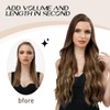 Boymia Extensiones De Cabello Humano Con Punta I, N.° 1B,