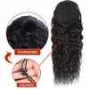 Water wave Human Hair Drawstring Ponytail Clip in Hair Extension