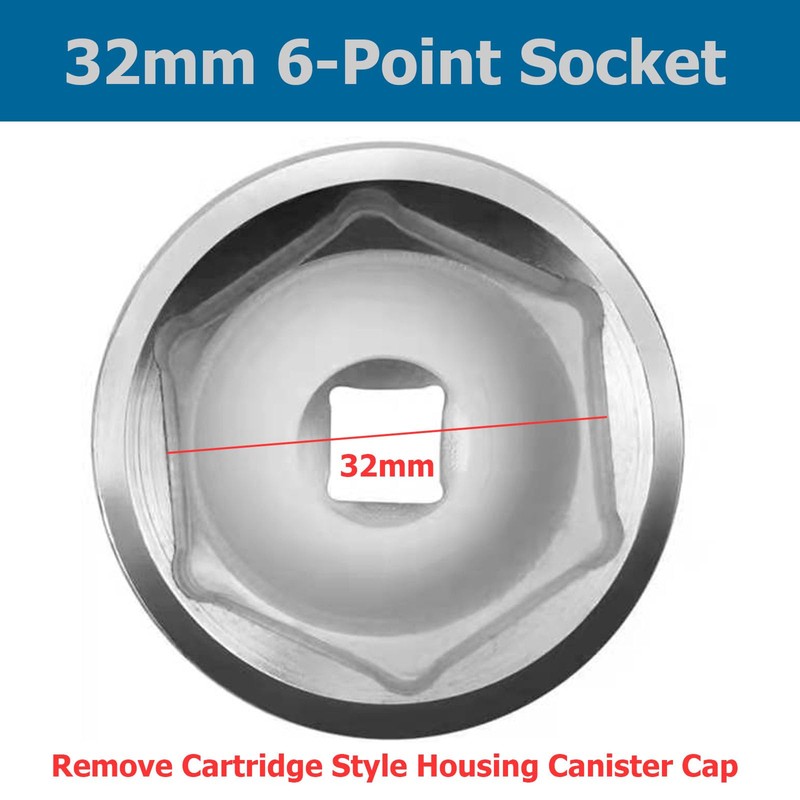 WINTOWIN 1 ¼" Low Profile Oil Filter Wrench Socket for