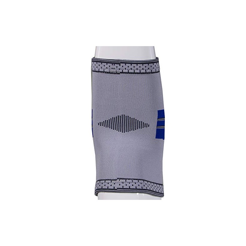 Elastic Elbow Support Compression Sleeve, Silver (Side Stays), Small