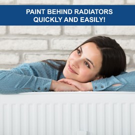 Blue Points Normal Long Paint Roller – Painting Roller with Long Handle to Paint Behind Radiator, in Narrow Spaces and Hard-to-Reach Areas – Ideal for DIY & Professional Use – 19.6 Inches Length