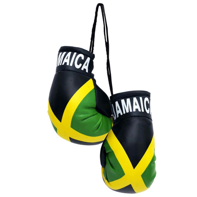 Jamaican Flag Mini Boxing Gloves for the Car or Home