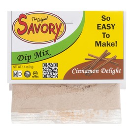 Savory Fine Foods Saltine Seasoning, 1.4 ounce Cinnamon Delight Party Cracker Dip Mix, 1 Pack