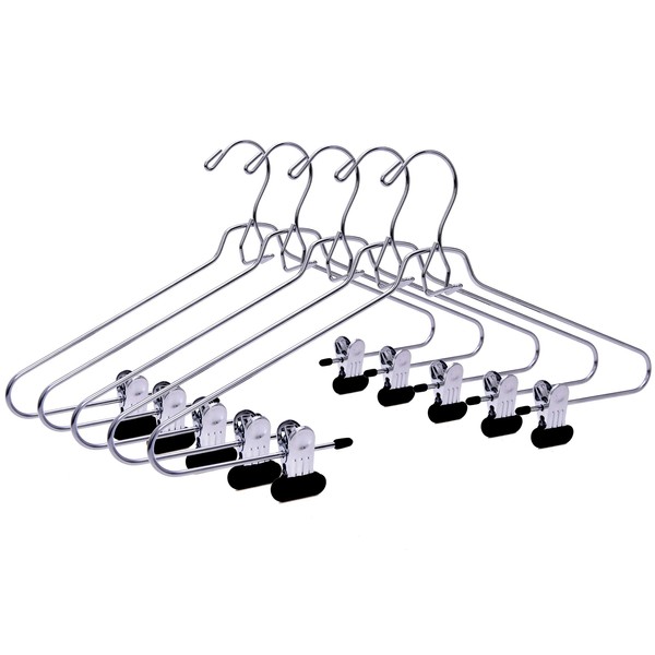 6 Quality Add-On Skirt Blouse Hanger Heavy-Duty Add-On Skirt Hangers