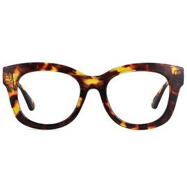 YOBOCO Oversized Reading Glasses Women 2.5 Large Readers Ladies Stylish Designer Reading Glasses Men 2.5，Tortoise