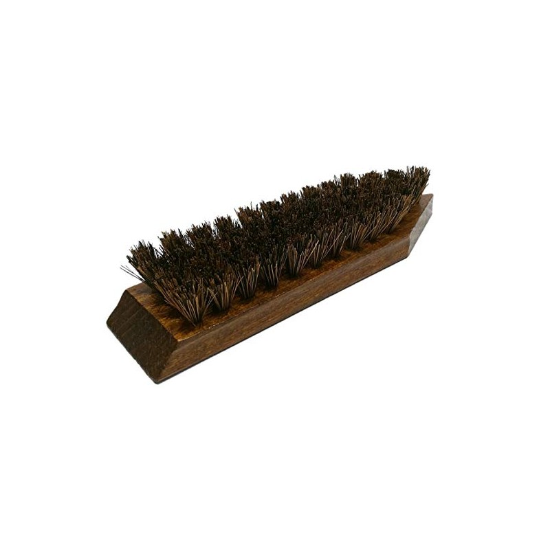 Hebold Schuhmacherei Large Dirt Brush Deluxe Brown Varnished Coconut Fibres