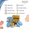 BOX9 Stainless Steel Containers with Lids - Leakproof Containers for