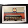 Lowry-Style Framed Print. Beautiful Black Ash Frame (Lowry, LS Lidl)