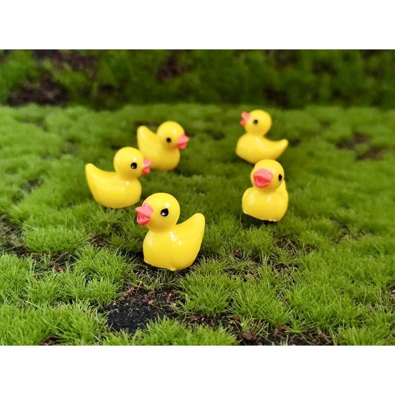 Mini Resin Ducks, Dollhouse Miniature Tiny Resin Ducks, Terrarium Fairy
