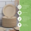 Ibambo Bamboo Disposable Paper Plates - Compostable Plate, PFAS Free