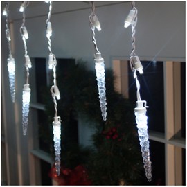 Brite Star 60ct Icicle Light, Pure White, 60 Count