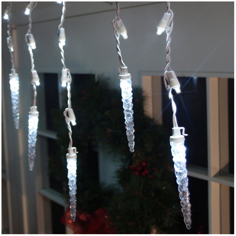 Brite Star 60ct Icicle Light, Pure White, 60 Count