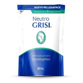 Jabón Líquido Para Manos Grisi Neutro Hipoalergénico Repuesto 800ml