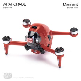 WRAPGRADE for DJI FPV Skin Seal (Super Red)