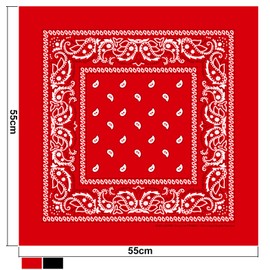 KARL LOVEN Bandanas Pack 100% Cotton Paisley Scarf Head Neck Scarf - Pack of 5, 10 or 20 -