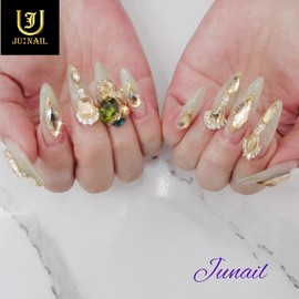 European princess handmade nail tips ✨ - Long stiletto / 유럽공주 수제네일팁 ✨ - 롱스틸레토