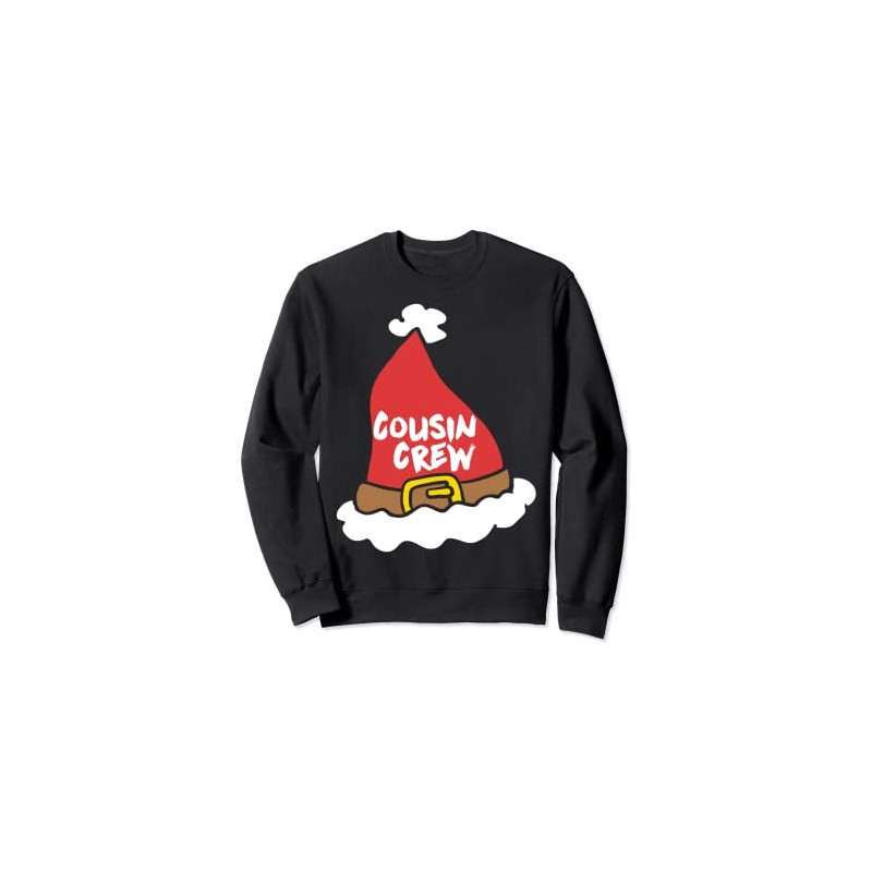 Cousin Crew Weihnachtspyjama, Weihnachtsmannhütte, Merry Xmas Family Sweatshirt