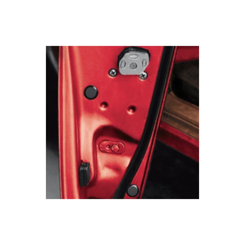 3 1/2" 3.5 inch Flush Mount Black Plastic Body and