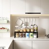 Wobmmi Expandable,Adjustable & Stackable Spice Rack, Cabinet Kitchen Countertop Shelf