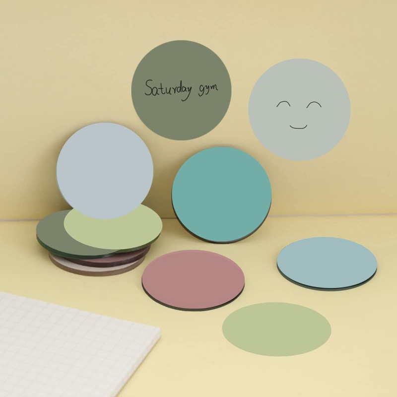 800 Sheets Transparent Sticky Notes Small Round Clear Sticky Notes