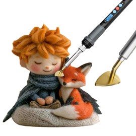 Wool Felting Machine for Trim Away The Excessive Floating Wool On The Surface,Making Them Look Neater,The Electric Ironing Tool Helps to Shape and Smooth The Wool