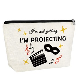 Theatre Drama Gift Theatre Teacher Gifts Makeup Bag Appreciation Thank You Gifts for Theatre Team Musical Theatre Lover Gift for Performance Actress Actors Play Performer Gift Birthday Christmas Gift