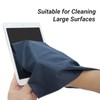 Bqover 6 Pack 11”x11” Extra Large Microfiber Eyeglass Cleaning Cloths,Premium