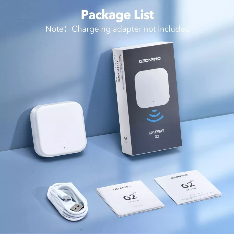 GEONFINO Smart Wi-Fi Gateway, G2 Hub for Keyless Entry Remote