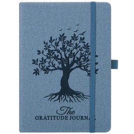 Gratitude Journal for Self-Care, Time Management & Mental Health – Achieve Your Goals & Boost Happiness with Quick Daily Reflections - SkyBlue