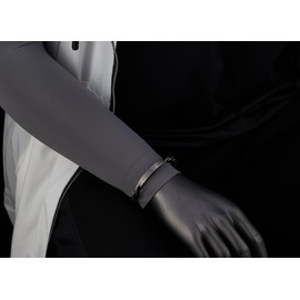 COOLSTEELANDBEYOND Vintage Old Metal Twisted Cuff Bracelet, Stainless Steel Bangle Bracelet Engraved with Letters, Men Women, Stainless Steel, No gemstone