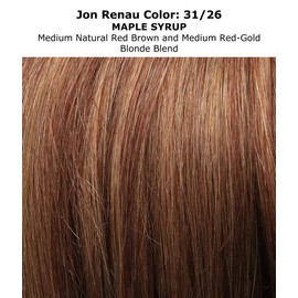 EasiFringe HD Bangs Color 31/26 Maple Syrup - Easihair Hairpieces Face Framing 8-12" Length Clip Heat Friendly 1 Piece Monofilament 6.25”x3.25" Base Looking Scalp Bundle MaxWigs Hairloss Booklet