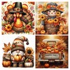 4 pack Thanksgiving Day Diamond Art Kits for Adults Beginners,Fall
