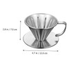 Mipcase Stainless Dripper Shaped Manual Brew Filter Cup for Tea