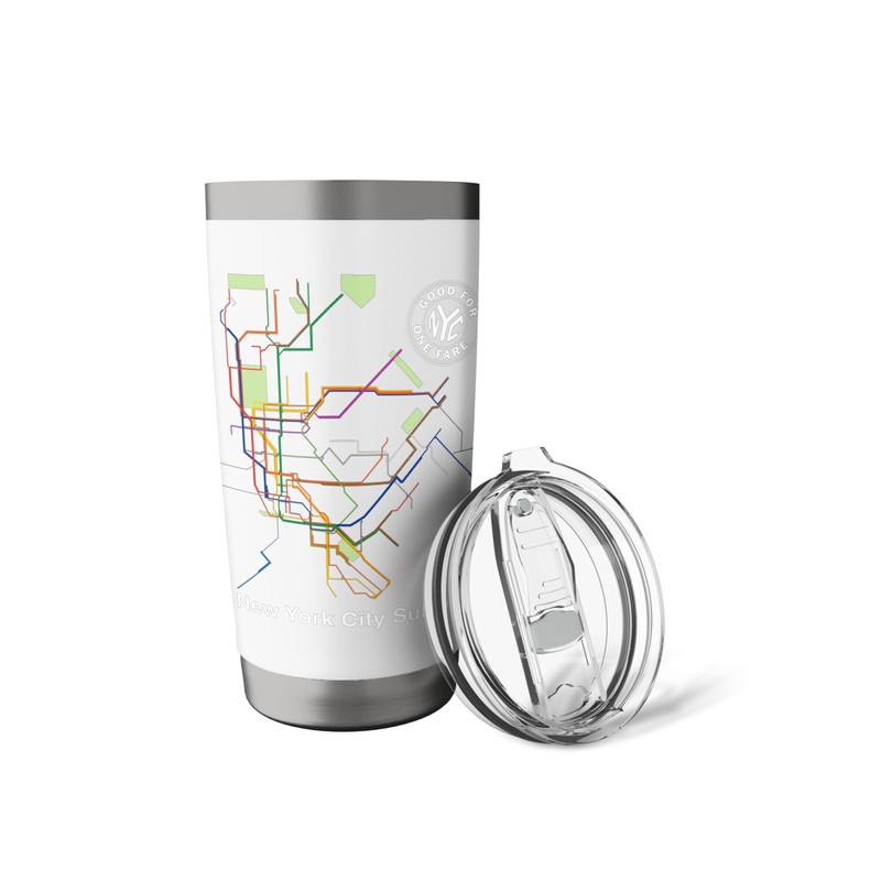 New York City Subway Map Retro Token NYC Subway Train