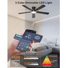 Ohniyou Ceiling Fans with Lights, 52 Inch Low Profile Ceiling
