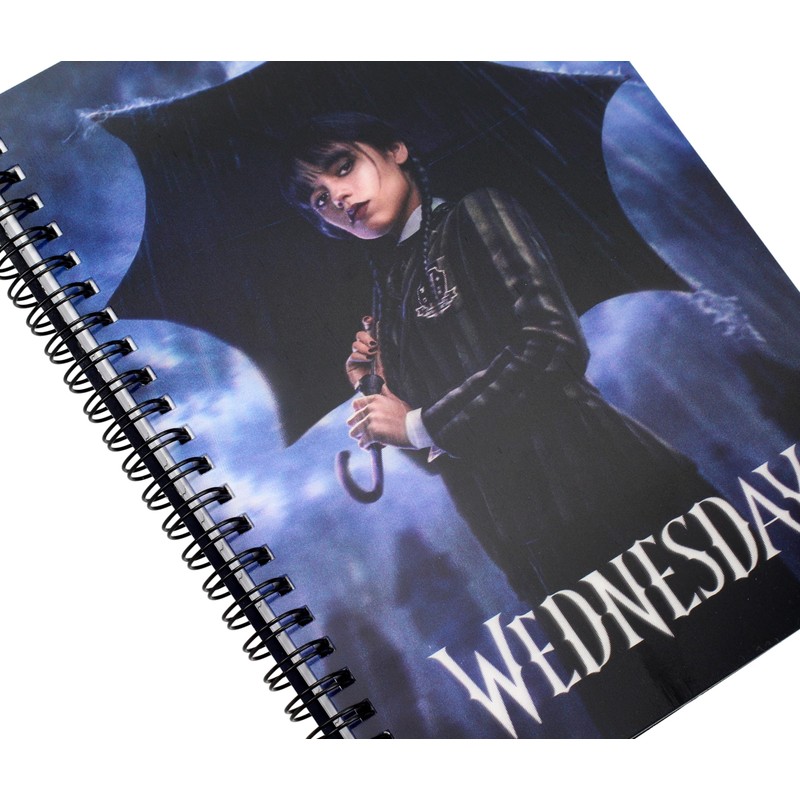SD TOYS - Wednesday 3D Rain Effect Notebook