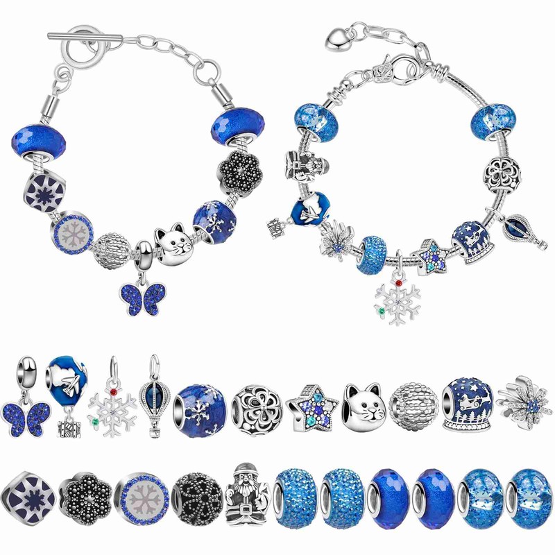 Xmas Advent Calendar Bracelets Xmas Countdown Calendar DIY Jewelry Making