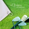 GRAZDesign Printed Golf Towel Gift for Golfers in White with