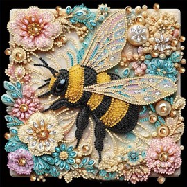 Special Shaped Diamond, 5D Diamond Painting Kits, Frameless, Sparkling Gem, Home Decor, Office Decor, Owe, Eagle, Butterfly, Flowers, Hummingbird, Dog, Cat, Cow,:_AB106