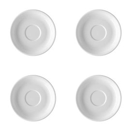 Thomas 4 x coffee/tea saucers 14 cm – trend white 11400-800001-14741