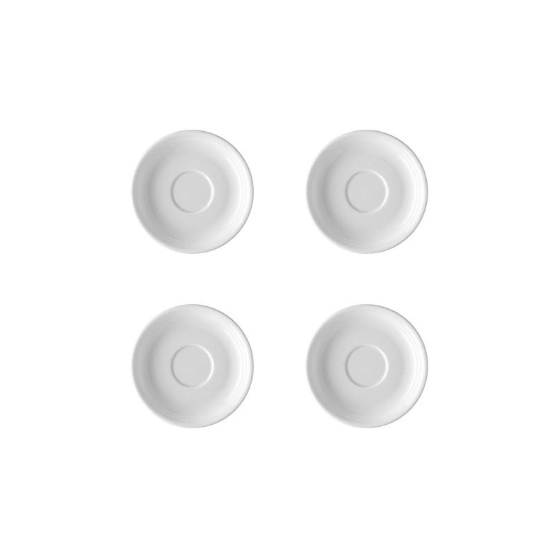 Thomas 4 x coffee/tea saucers 14 cm – trend white