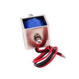 DollaTek DC6V Open Frame Solenoid 10mm Stroke Push Pull Type Electronic DC Electromagnet 20N Force