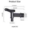 2 Pcs 3/4" Water Butt Tap, Snap Fit Hosepipe Rain