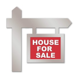 ADESIGNSTORE Real Estate Enamel Pin - House for Sale - Open House - Charm pin - Brooch Badge Realtor (House for Sale PIN)