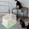 6pcs Cat Litter Box Shields, 12 x 16in Clear Cat