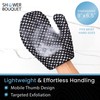 Japanese Exfoliating Mitt 2-Pack by Shower Bouquet: Silver Ions Prevent