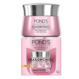 POND'S Crema Facial Antimanchas* Día Bright Miracle Ultimate Clarity con Niasorcinol y FPS 30**, uso de día para una piel luminosa y tono uniforme 50 
